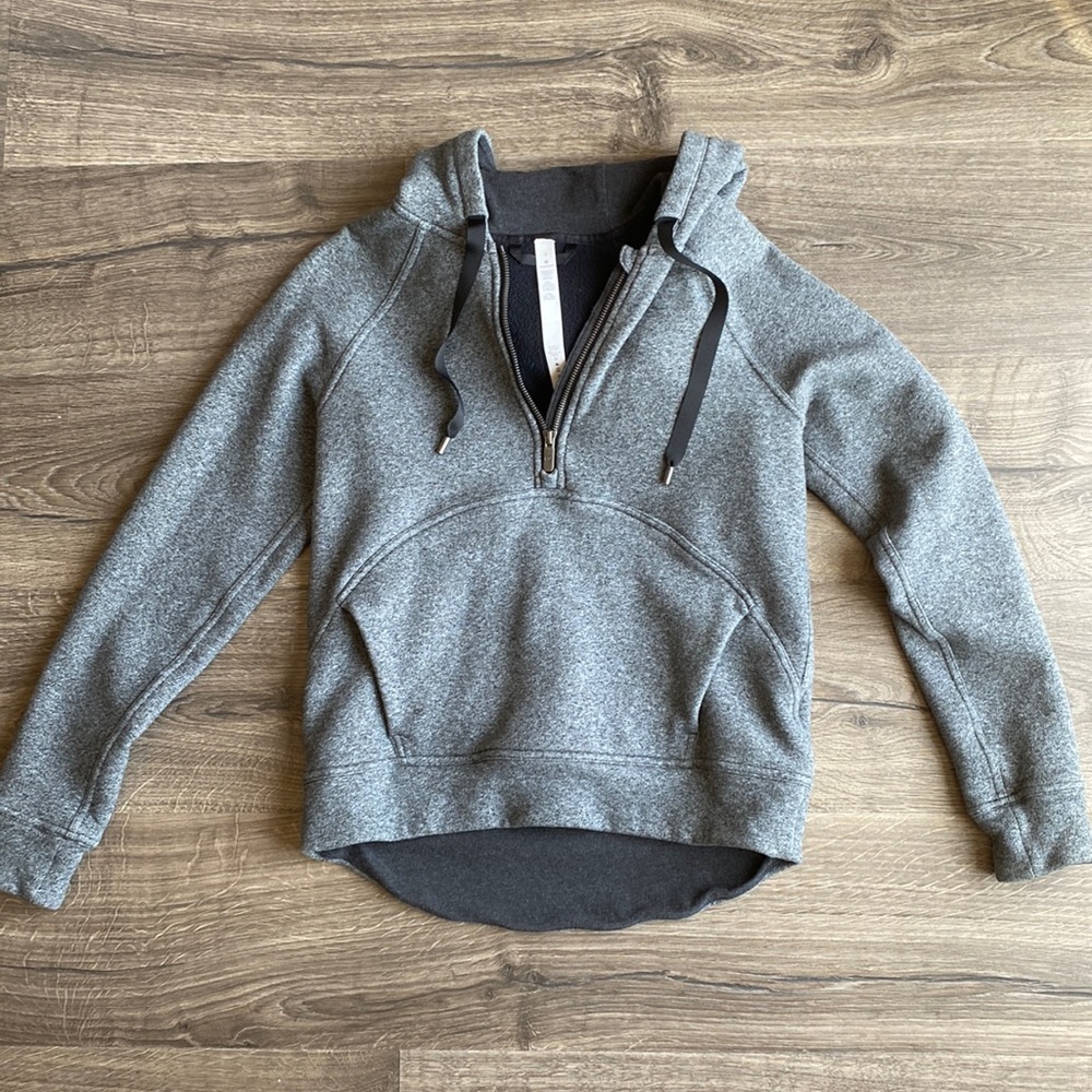 LULULEMON fleece quarter zip hoodie